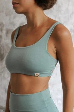 Indigo Luna Boxy Crop Sage
