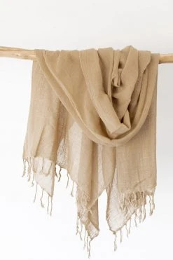 Indigo Luna Cotton Sarong Caramel