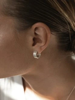 Wild Ivy Best Sellers Eternity Earrings Silver