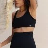 Indigo Luna Boxy Crop Black