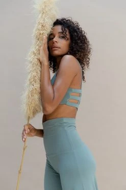 Indigo Luna Boxy Crop Sage