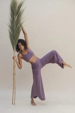 Indigo Luna Layla Flares Aubergine