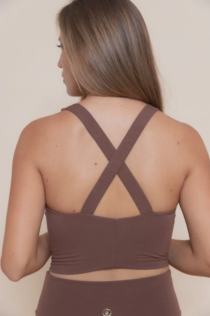 Indigo Luna Agni Cross Top Chocolate