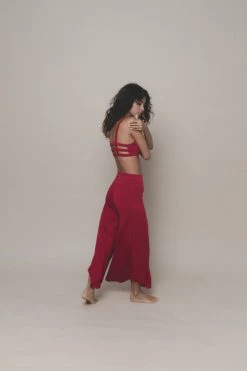 Indigo Luna Layla Flares Dark Rose New In