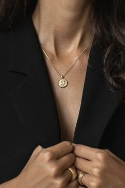 Wild Ivy Lotus Reversible Necklace Gold Best Sellers