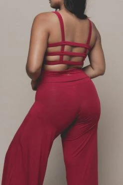 Indigo Luna Boxy Crop Dark Rose