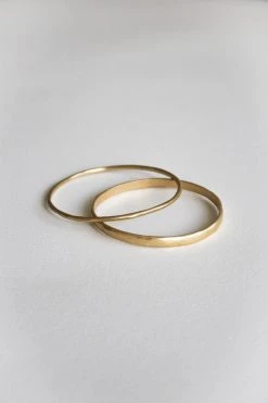 Wild Ivy Best Sellers Enso Bracelet (Slim) Gold