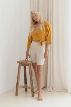 Indigo Luna Best Sellers Vienna Kimono Top Tumeric