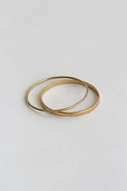 Wild Ivy Best Sellers Enso Bracelet (Slim) Gold