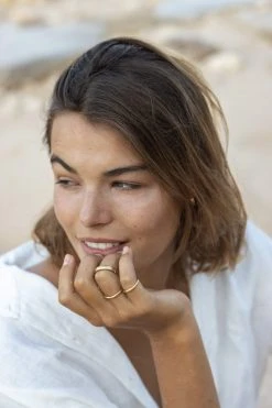 Wild Ivy Enso Stack Ring (Slim) Gold Best Sellers