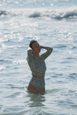 Indigo Luna Flora Rashguard Viola Olive Best Sellers