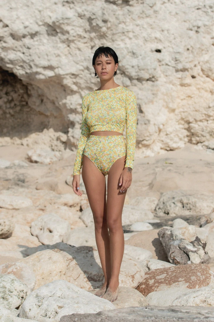 Indigo Luna Flora High Bikini Bottom Summer Flowers Best Sellers