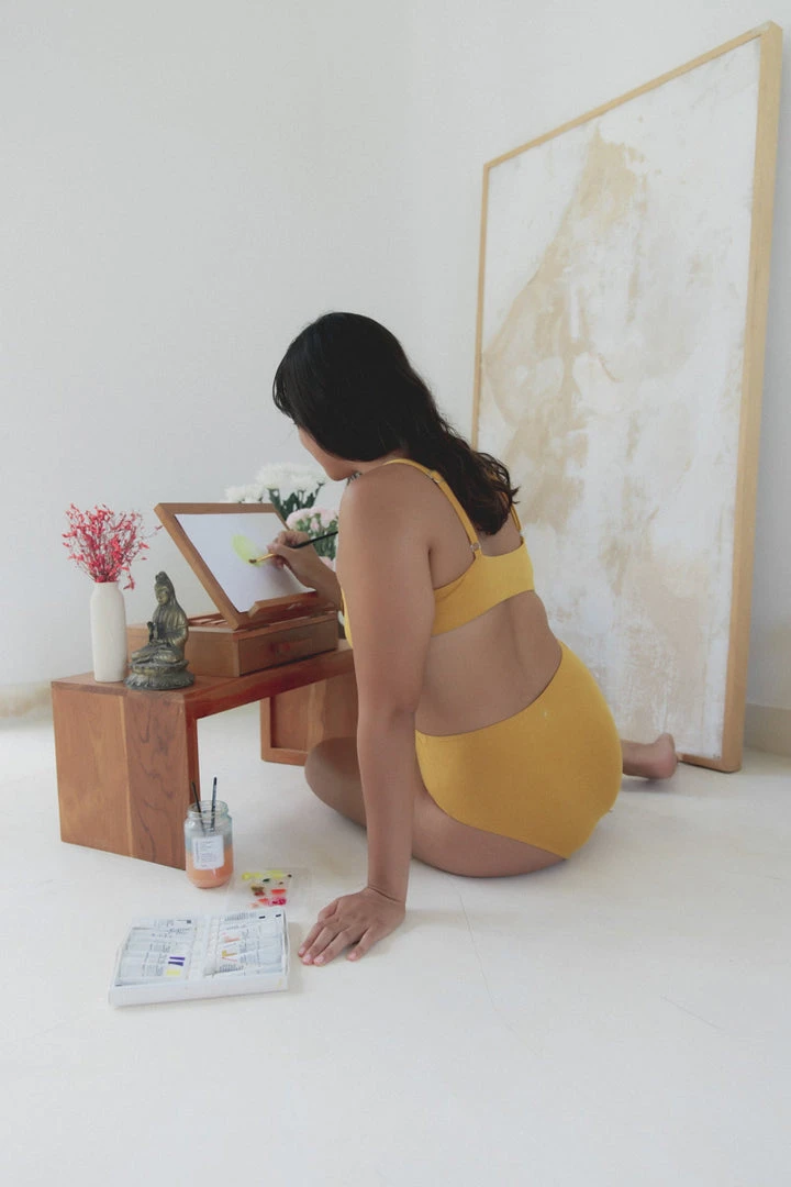 Indigo Luna Layla Bra Saffron New In