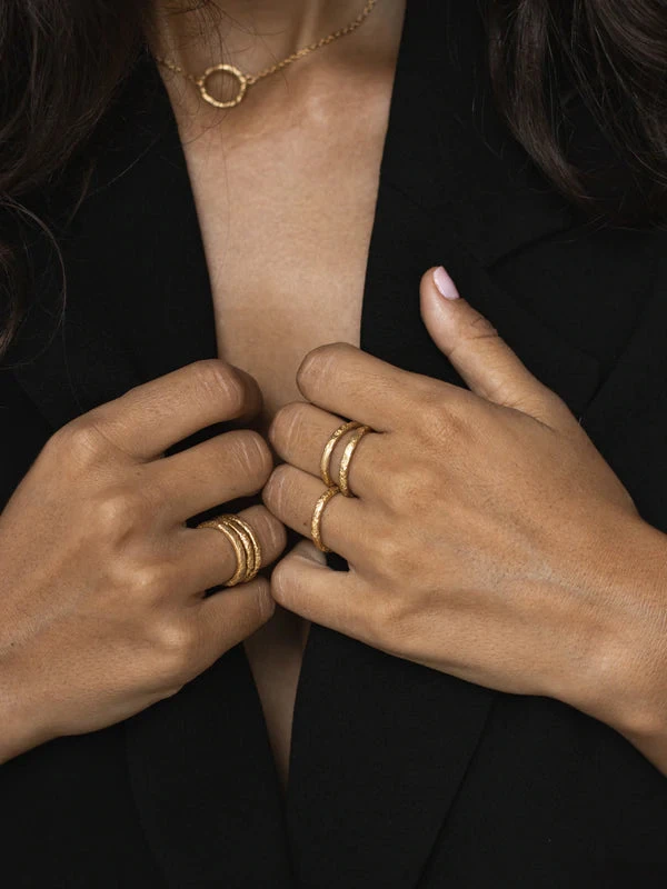 Wild Ivy Marais Rings (SET) Gold