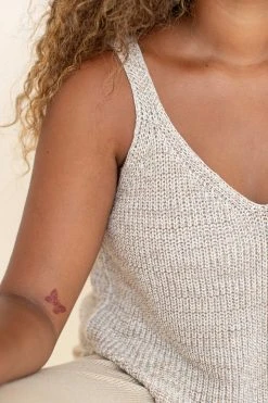 Indigo Luna Helga Singlet Oat New In