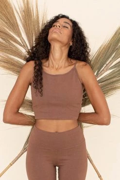 Indigo Luna Ananda Tank Mocha New In