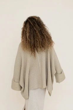 Indigo Luna Tuula Poncho Almond