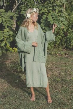 Indigo Luna Tuula Poncho Mint