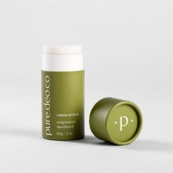 Pure Deo Co Lemon Myrtle Magnesium Deodorant 100% Natural New In